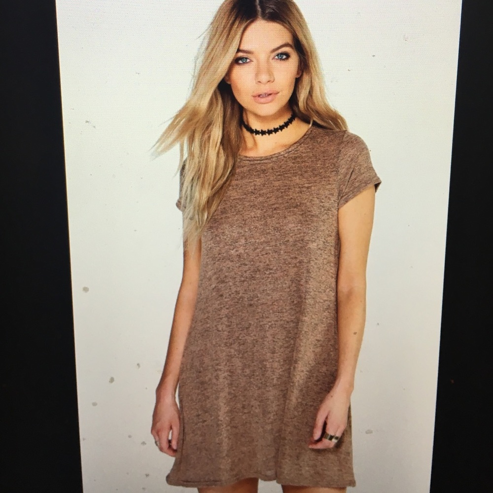 BOOHOO amber knitted swing dress